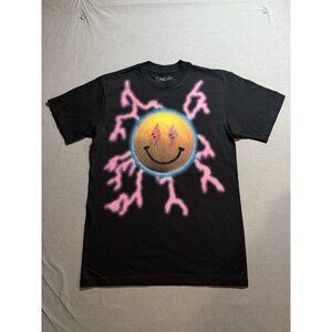 J Balvin 2022 Jose Concert Tour Shirt Men M Black Lightning Short Sleeve Tee New